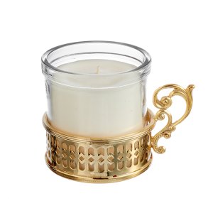 Golden Handle Candle Holder