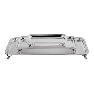Grand Collection – Silver-Plated Brass Rectangular Trays Set