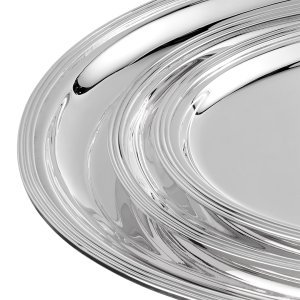 Luna Set – Silver Plated Brass Serving Trays