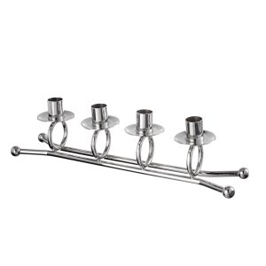 Silver Unity Candle Holder Set