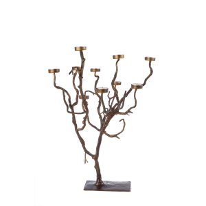 Rustic Twig Candelabra