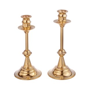 Golden Duo Candle Holder Set