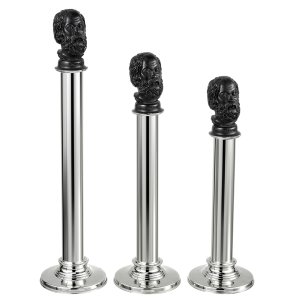 Philosopher Bust Candle Holder Set