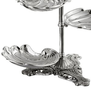 Elegant 5-Tier Serving Stand with Shell-Shaped Dishes