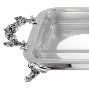 Triple Square Silver Buffet Warmer Frame