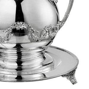 Imperial Infusion – Elegant Teapot with Serving Tray
