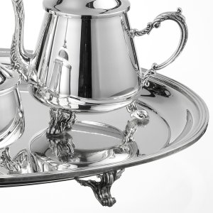 Maison de Thé - Silver Tea Set with Tray