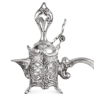 Elegant Silver-Plated Decanter Set