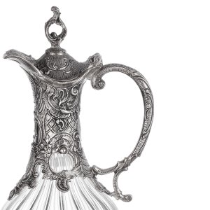 Baroque-Style Handled Silver Carafe Set