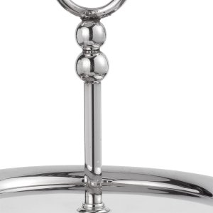 Classic Two-Tier Silver-Plated Serving Stand