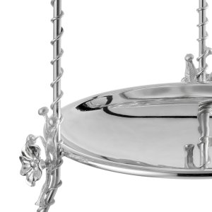 Lotusa Bloom Two-Tier Silver Floral Stand – Lotusa Collection