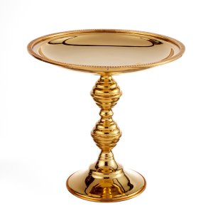 Gold Pedestal Tray