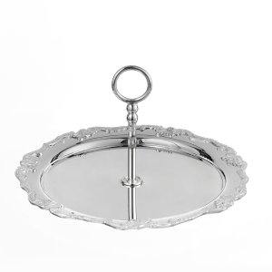 Silver-Plated 2-Tier Serving Tray