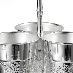 Triple Silver Hanging Cutlery Holder