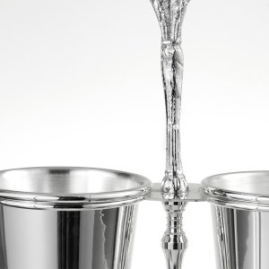 Double Silver Spoon Holder Set