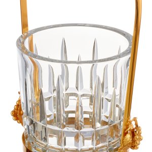 Luxury Crystal Spoon Holder with Gold Accents