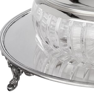 Classic Silver-Lidded Butter Keeper