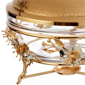 Lotusa Luxe Floral Covered Bowl | Lotusa Collection