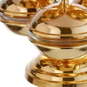 Gold-Plated Brass Six-Tier Decorative Stand