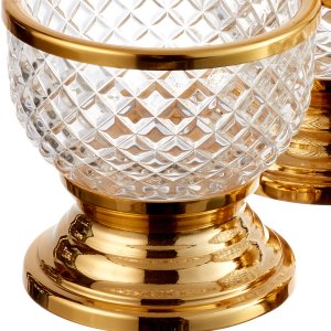 Regal Trio Crystal Bowl Set with Handle