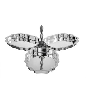 Trielle Revolving Server – Silver Finish