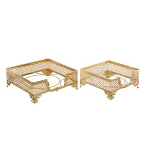 Regal Mesh Napkin Holder – Gold