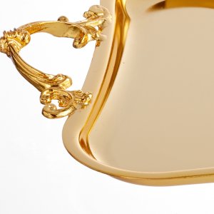 Regal Gold Rectangular Serving Tray