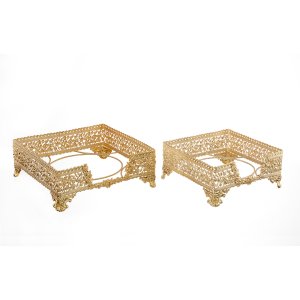 Royal Twin Napkin Holder Set – Gold