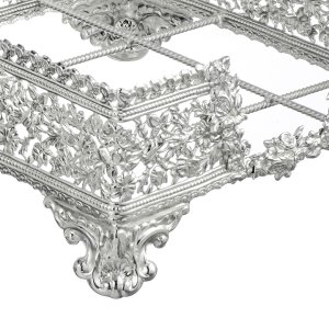 Royal Twin Napkin Holder Set – Silver