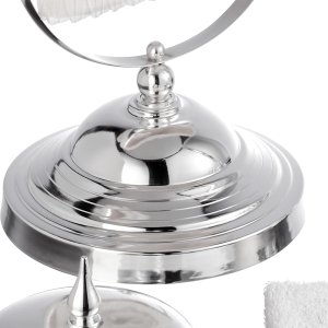 Silver Grace Towel Bar Set