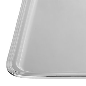 Linea Large – Silver Plated Oversized Rectangular Brass Tray