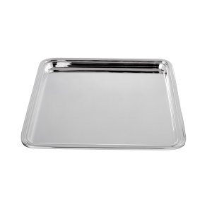 Linea Small – Silver Plated Brass Mini Serving Tray