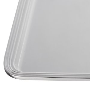 Linea Small – Silver Plated Brass Mini Serving Tray