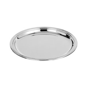 Luna Mini – Silver Plated Small Round Brass Tray