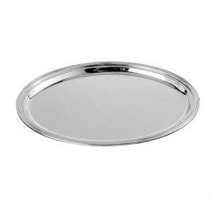 Celeste Small Round Tray – Compact Silver-Plated Round Tray for Elegant Serving