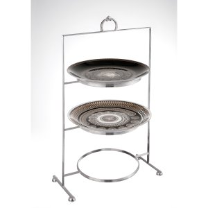 Three-Tier Silver Plate Stand
