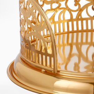 Arabesque Openwork Gold Bread & Service Basket