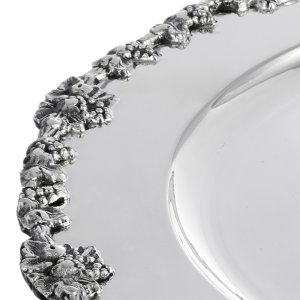 Floral Edge Silver Plated Placemat