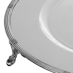 Silver Serving Tray with Handles