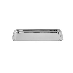 Sleek Elegance – Silver-Plated Brass Rectangular Tray