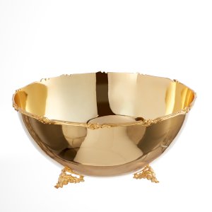 Classic Ornate Gold Serving Bowl
