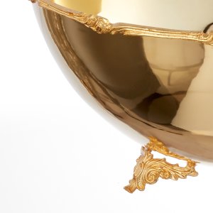 Classic Ornate Gold Serving Bowl