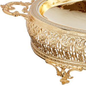Baroque Gold Ornate Oval Tray