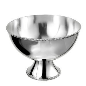 Silver Pedestal Serving Bowl