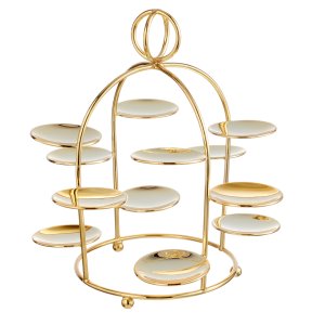 Carousel Gold Macaron Stand