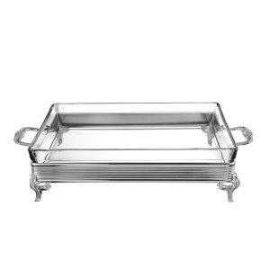 Silver Striped Casserole Stand