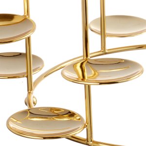 Golden Birdcage-Inspired Dessert Stand