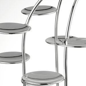 Silver Birdcage-Inspired Dessert Stand