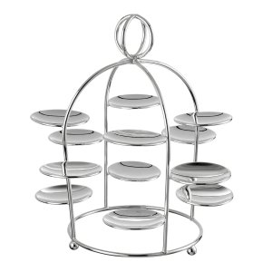 Carousel Silver Macaron Stand