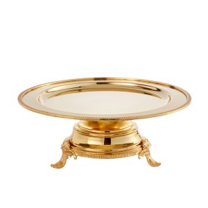 Golden Pedestal Tray